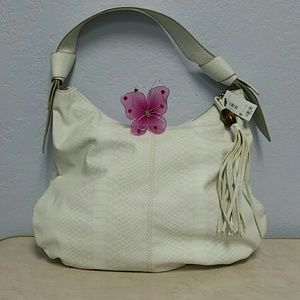 The Limited Cream-colored hobo bag.  0932P5